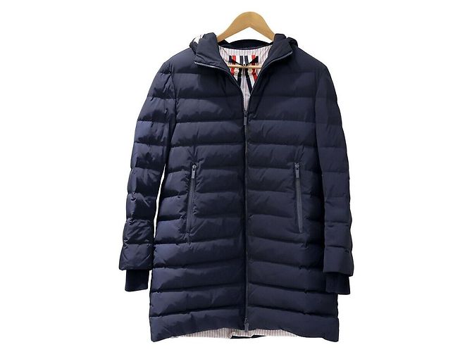 Thom Browne Suéter acolchoado listrado Azul