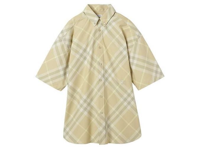 Burberry Kariertes Baumwollhemd Rot