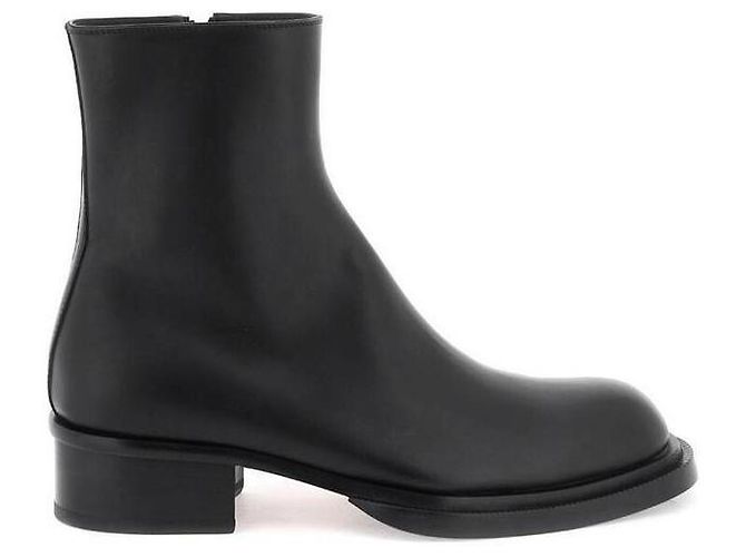 Alexander Mcqueen Cuban Stack Boots