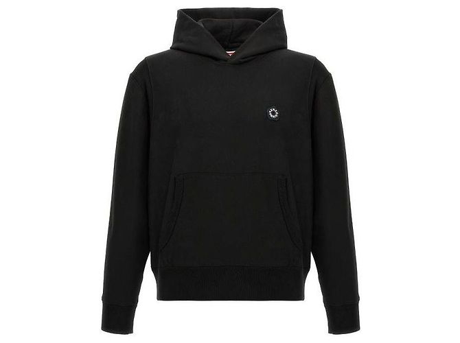 Kenzo Blumiger Hoodie Schwarz