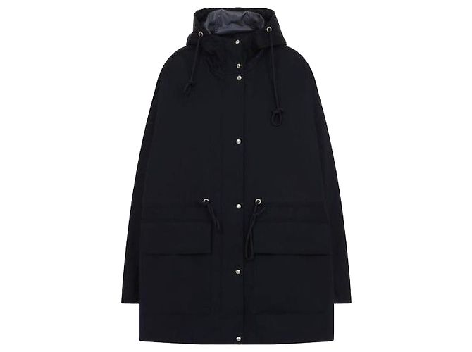 Moncler Gaillon Hooded Parka Coat Blue