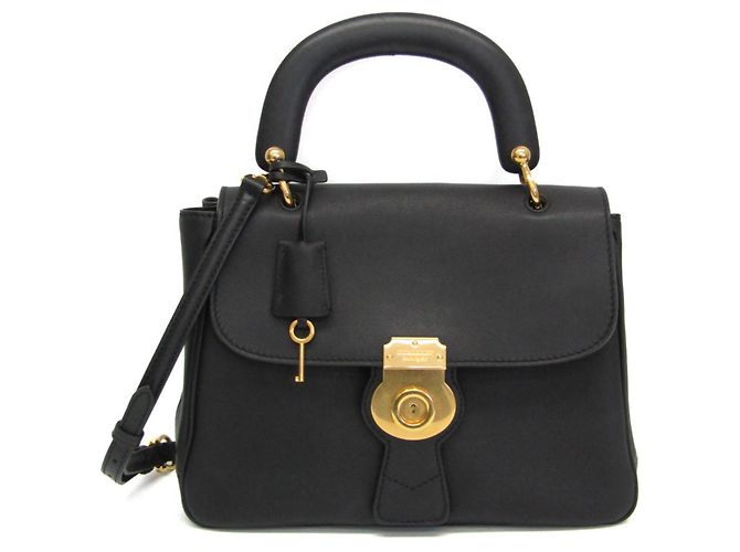 Borsa in pelle da donna Burberry nera Nero