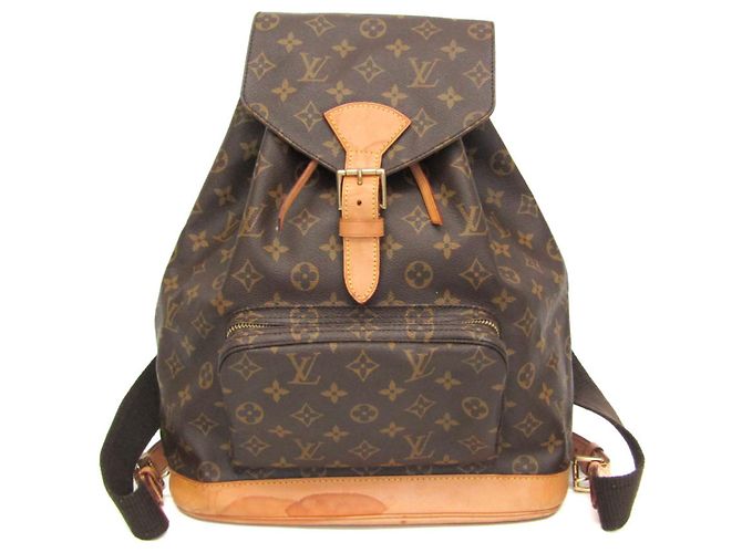 Louis Vuitton Monogram Montsouris GM Backpack Brown