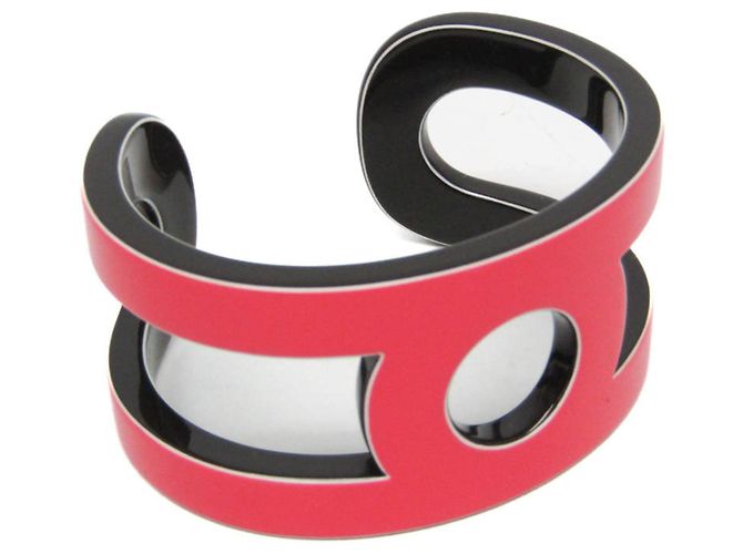 Pulseira de Laca e Madeira Variation Hermès Marrom Rosa 