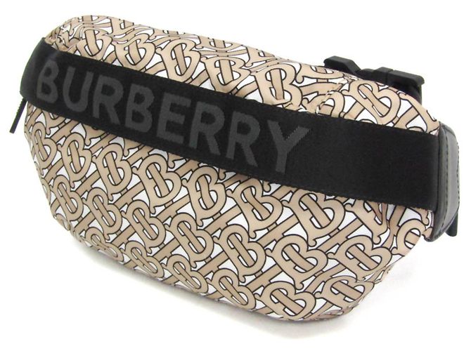 Bolsa de cintura/bolsa de ombro Burberry TB Monogram Preto Bege