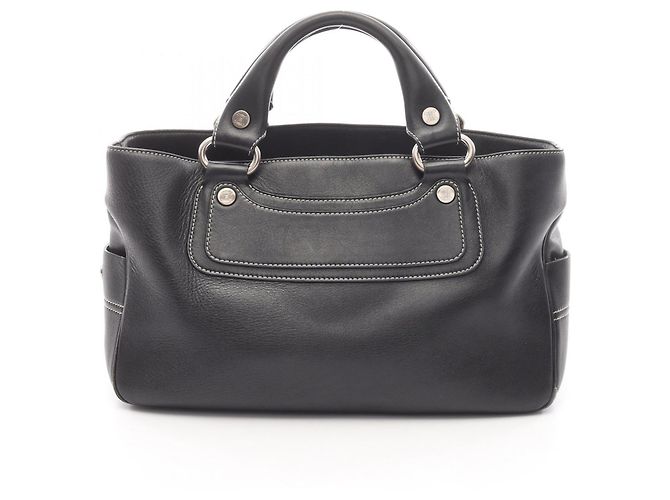 Céline Celine Boogie Bag - Schwarze Lederhandtasche
