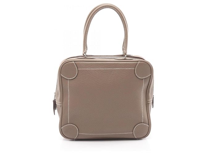 Hermès Hermes Omnibus PM Handbag in Etoupe Gray Brown Taupe