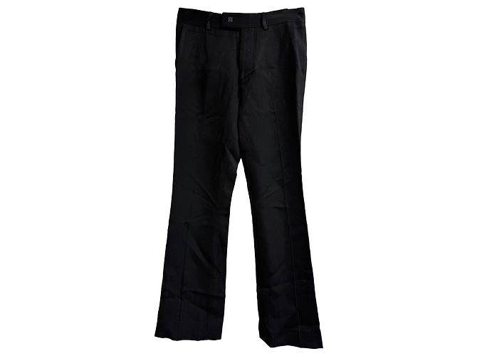 Pantaloni Bootcut Amiri in Viscosa Nera Nero