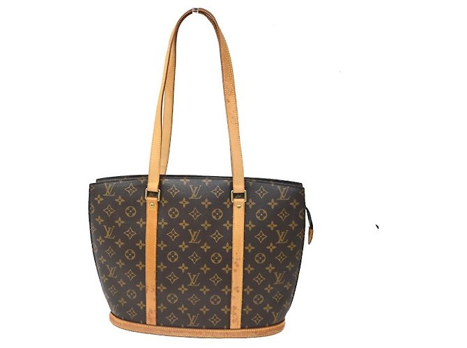 Borsa Babylone in Tela Monogram Louis Vuitton Marrone