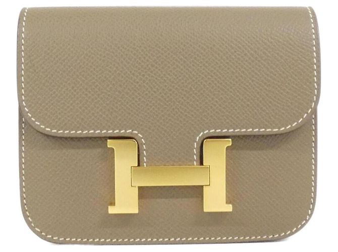 Hermès Constance Slim Wallet Beige Taupe
