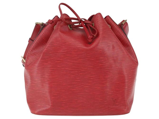 Louis Vuitton Petit Noe Epi Leather Medium Rosso
