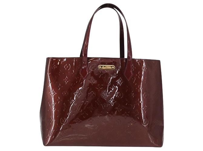 Borsa Louis Vuitton Wilshire Monogram Vernis MM Rosso