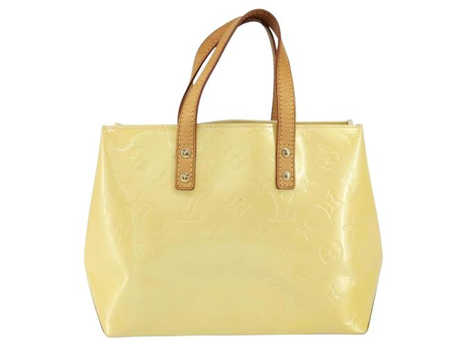 Sac à main Reade Monogram Vernis PM de Louis Vuitton Jaune