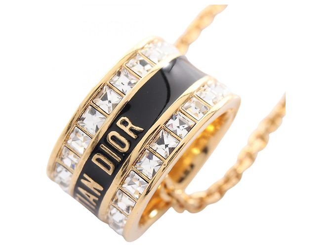 Collar Dior Night Code de Christian Dior Negro Dorado