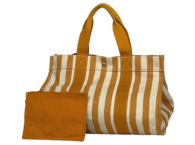 Borsa Hermès Cannes MM con pochette Giallo Tela