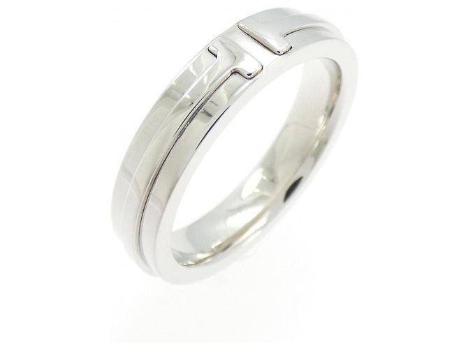 Tiffany & Co Anillo Tiffany T de dos bandas estrechas