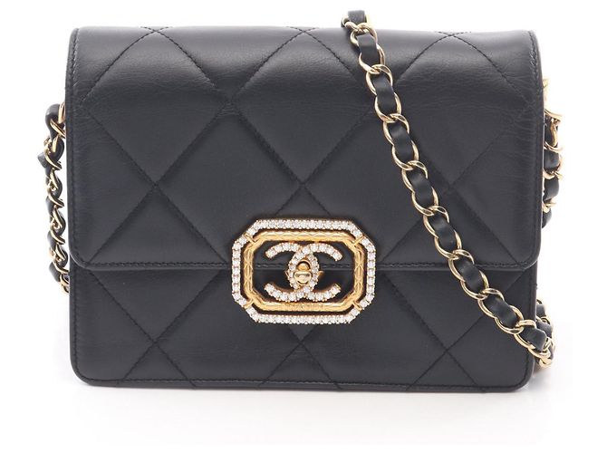Bolso de Hombro Matelassé Chanel Negro
