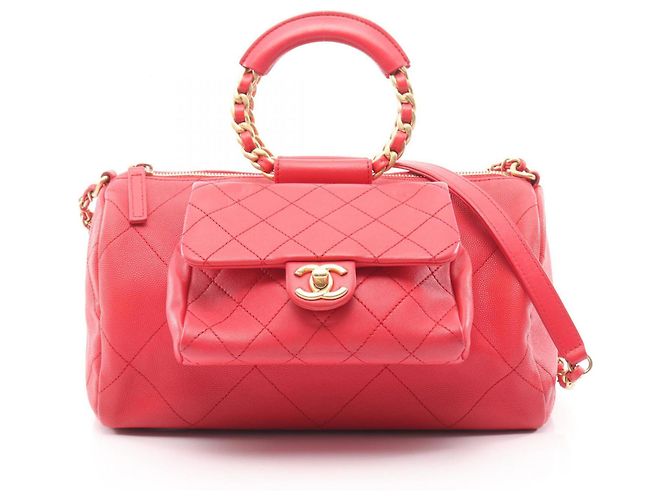 Timeless Borsa a Spalla Matelassé Chanel Rosso