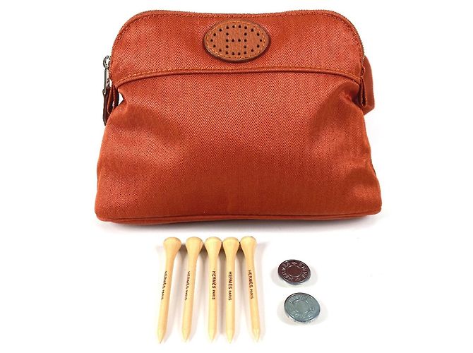 Bolsa de Ombro Bolide Santur da Hermès Laranja