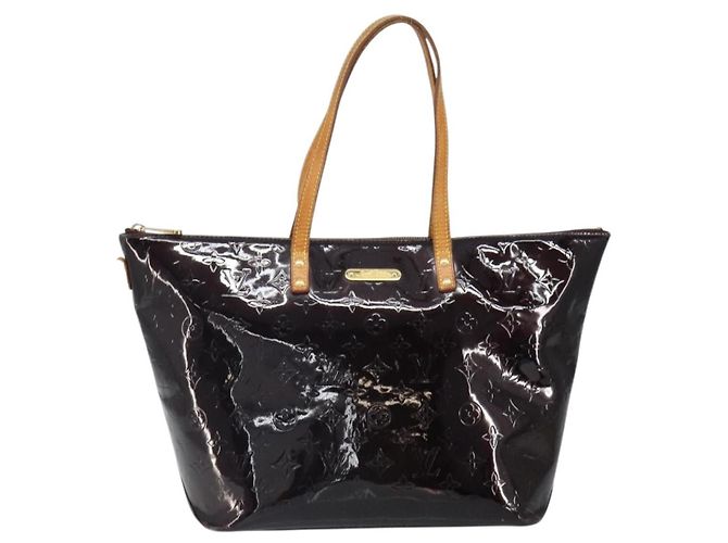 Borsa Louis Vuitton Bellevue Monogram Vernis GM Bordò