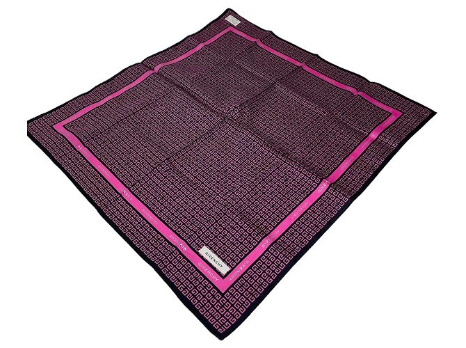 Écharpe Monogramme Vintage Givenchy Violet Noir