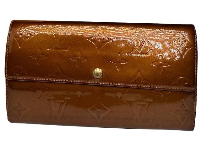 Vintage Louis Vuitton Vernis Leather Wallet Brown