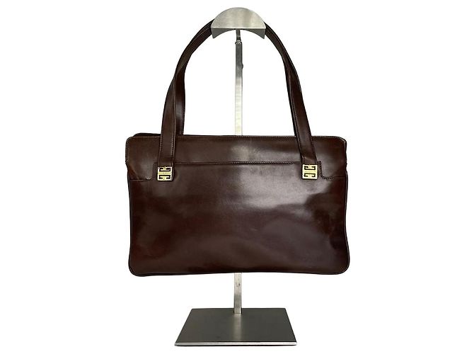 Borsa in pelle vintage Givenchy marrone