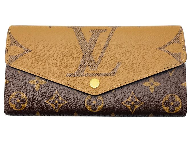 Louis Vuitton Brown / Tan Monogram Canvas Sarah Wallet