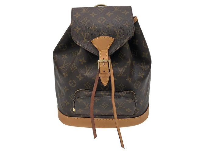 Louis Vuitton Monogram Montsouris MM Backpack Brown