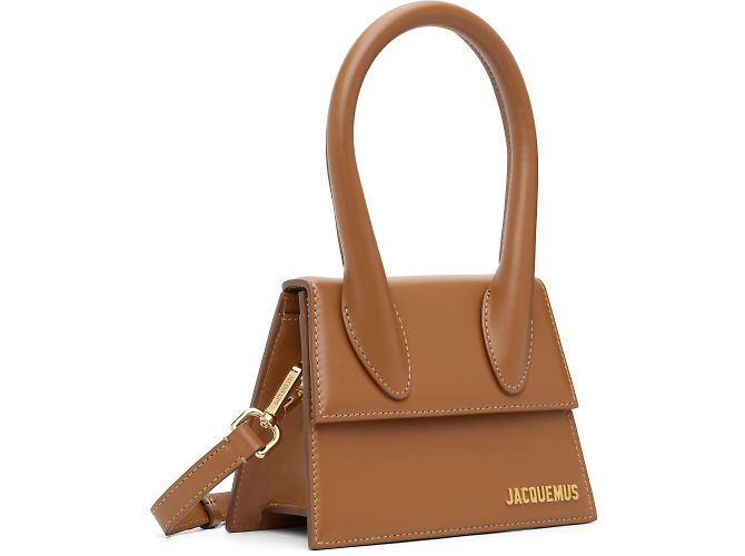 Jacquemus Le Chiquito Mini Couro Mini Marrom