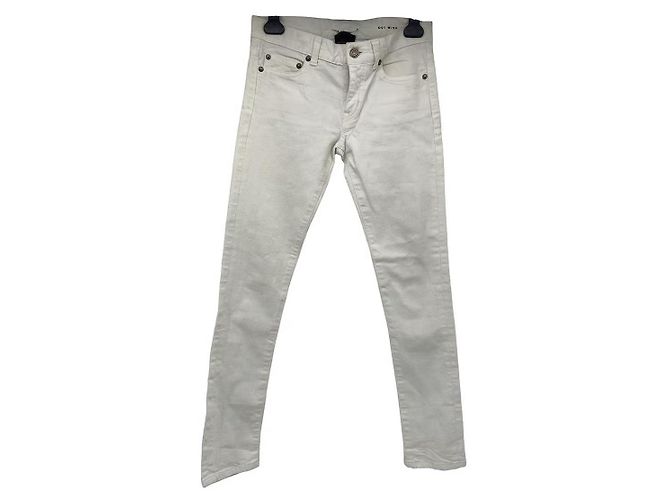 Jean slim 25 US - Saint Laurent Weiß