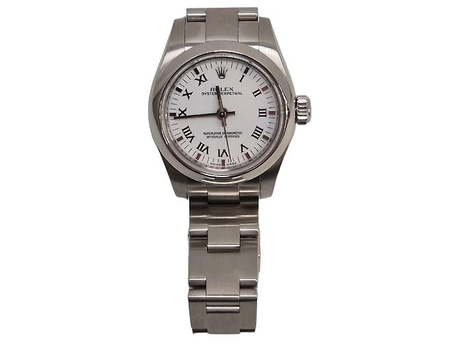 Rolex Oyster Perpetual Acciaio Quadrante Bianco