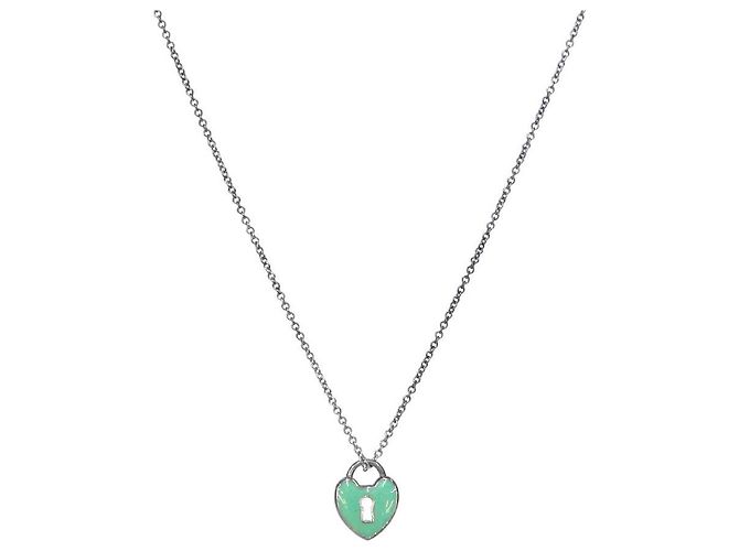 Tiffany & Co Heart Lock Silver Necklace