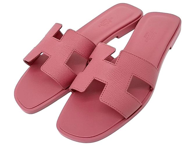 Mules Hermès Oran Rose