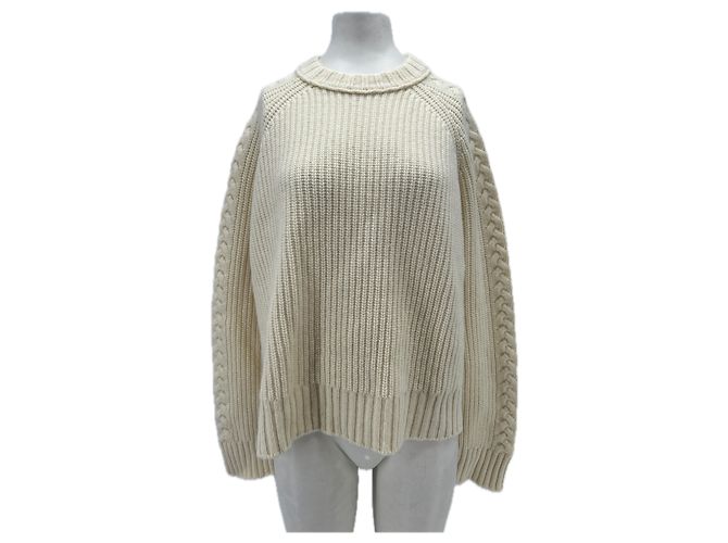 Autre Marque Weißer Pullover aus Kaschmir und Wolle 