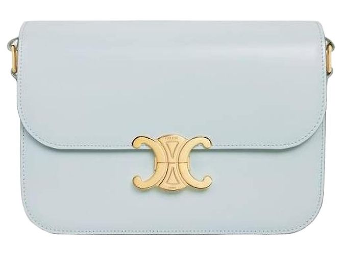 Céline Borsa CLASSIQUE TRIOMPHE in vitello lucido Blu