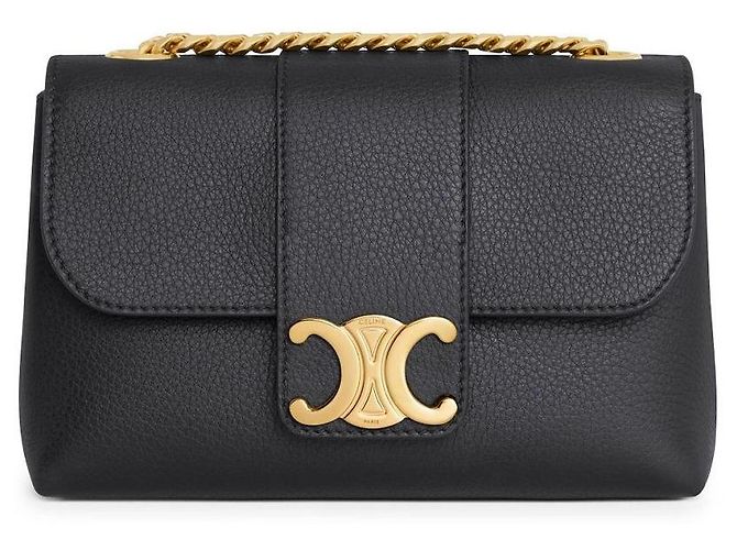 Céline Mini Big Tour Suppl Couro de Bezerro Preto