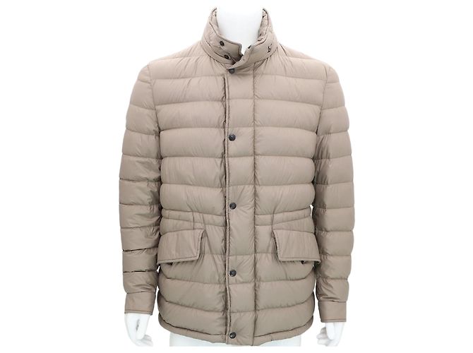 Moncler Fader Goose Down Lightweight Jacket Padding Brown