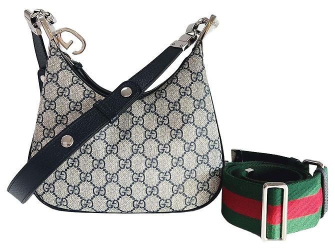 Gucci Borsa a Spalla Attache Small Marrone