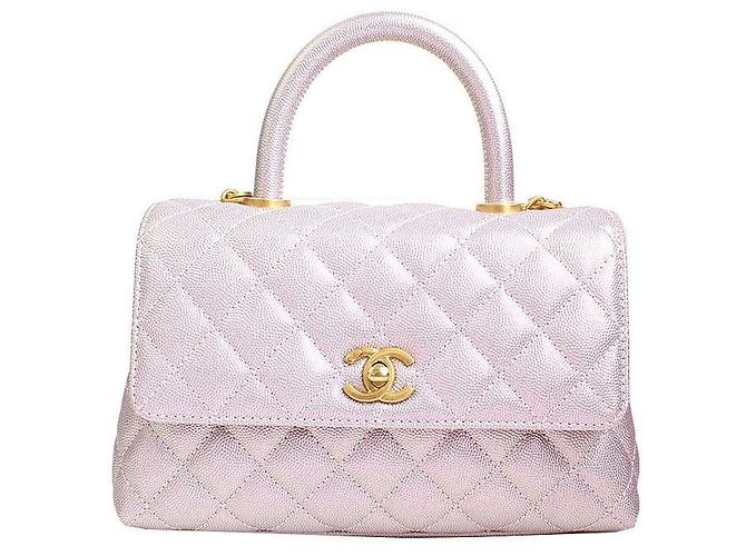 Chanel Piccola borsa a mano e crossbody Coco Handle Perla Arcobaleno Multicolore