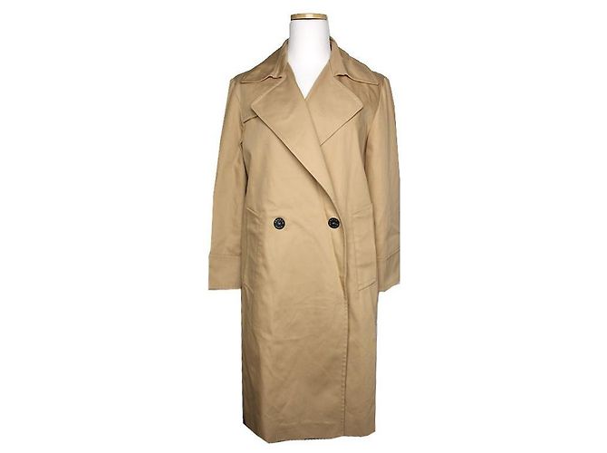 Sandro Beige Baumwoll-Doppelreiher Braun