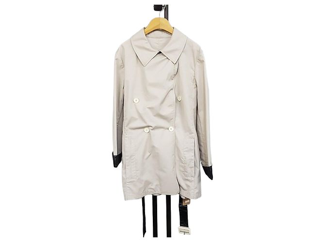 MCM Women's Belted Trench Coat Brown