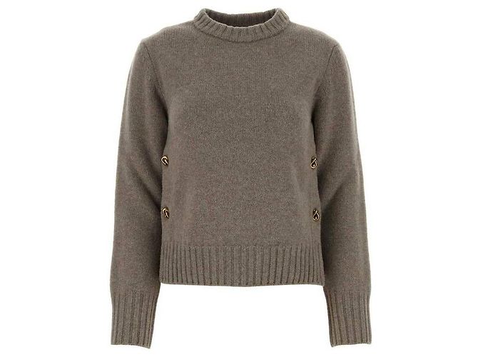 Bottega Veneta Schwerer Wollpullover Mehrfarben