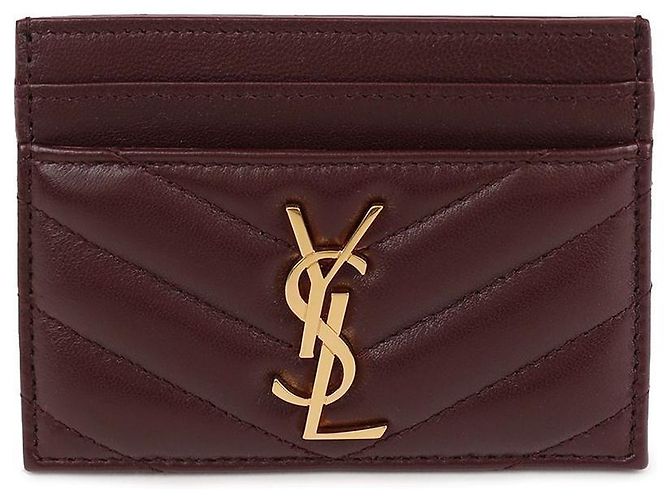 Saint Laurent Kartenhalter Cassandra Rot