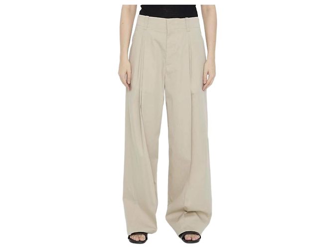 Bottega Veneta Pantalones de seda de algodón técnico Multicolor