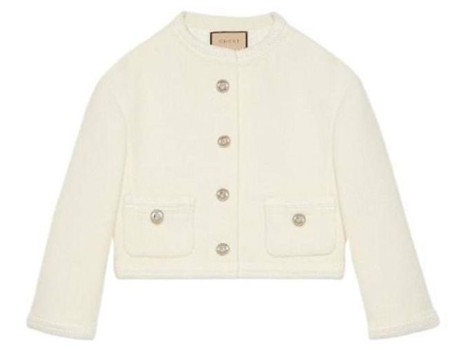 Gucci Chaqueta de tweed de mezcla de lana