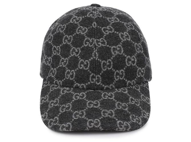 Gucci Boné de baseball de flanela Marrom 