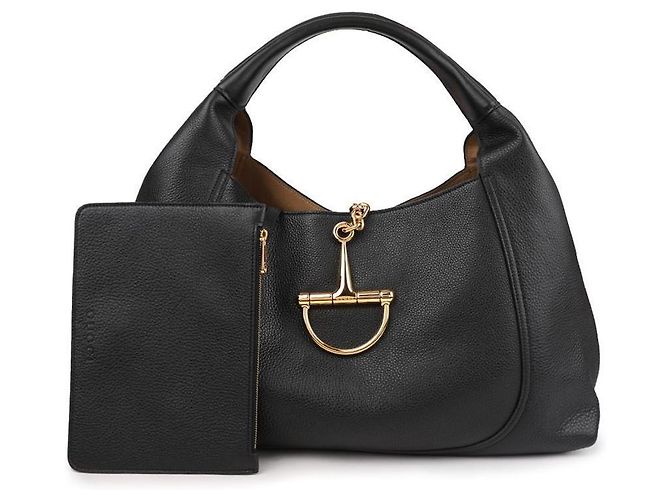 Gucci Borsa a Spalla Maxi Soft Bit Nero