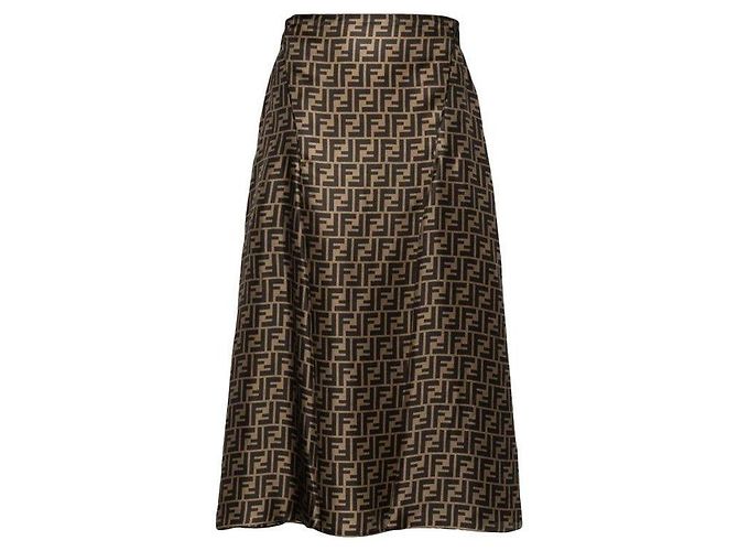 Fendi Saia de twill Multicor