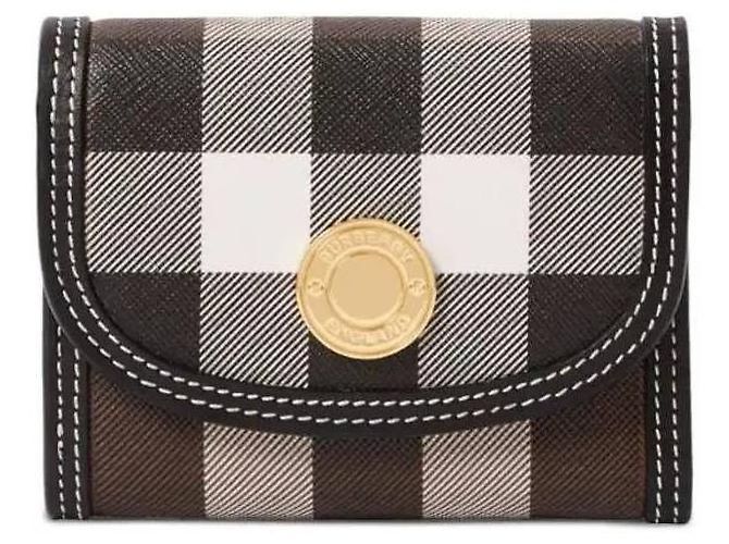 Burberry Vérifiez le portefeuille à rabat demi-portefeuille